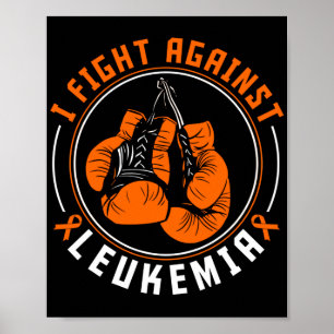 Ik vecht tegen 'Leukemia Awareness Support Boxingh Poster