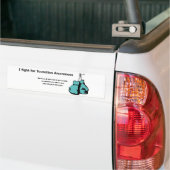 Ik vecht voor het bewustzijn van Tourettes Bumpersticker (Op Truck)