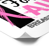 Ik vecht voor mijn tante Borstkanker Poster (Hoek)