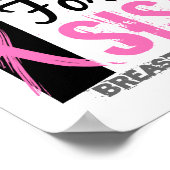 Ik vecht voor mijn zuster Borstkanker Poster (Hoek)