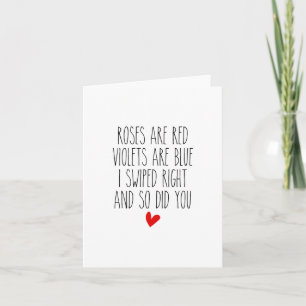 Ik veegde recht liefde Kaart - Wenskaart - Romance