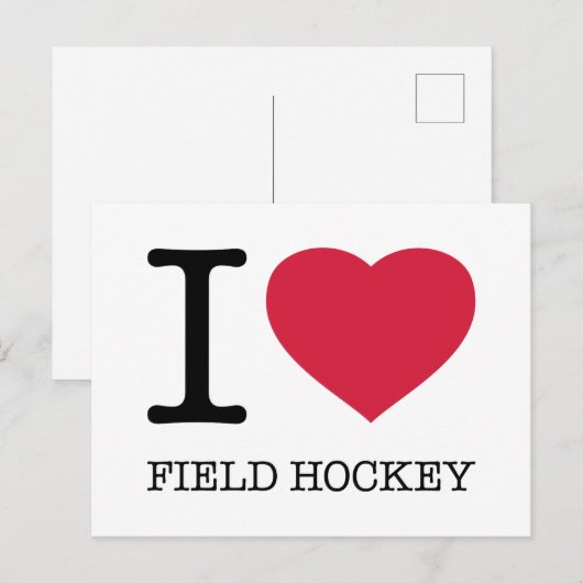 IK VELD HOCKEY BRIEFKAART (Voorkant / Achterkant)