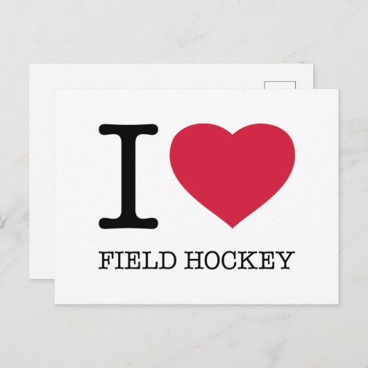 IK VELD HOCKEY BRIEFKAART (Voorkant / Achterkant)