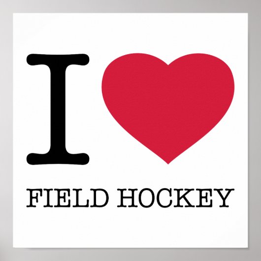 IK VELD HOCKEY POSTER (Voorkant)