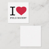 IK VELD HOCKEY VIERKANTE VISITEKAARTJE (Voorkant / Achterkant)