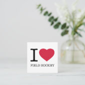 IK VELD HOCKEY VIERKANTE VISITEKAARTJE (Staand voorkant)