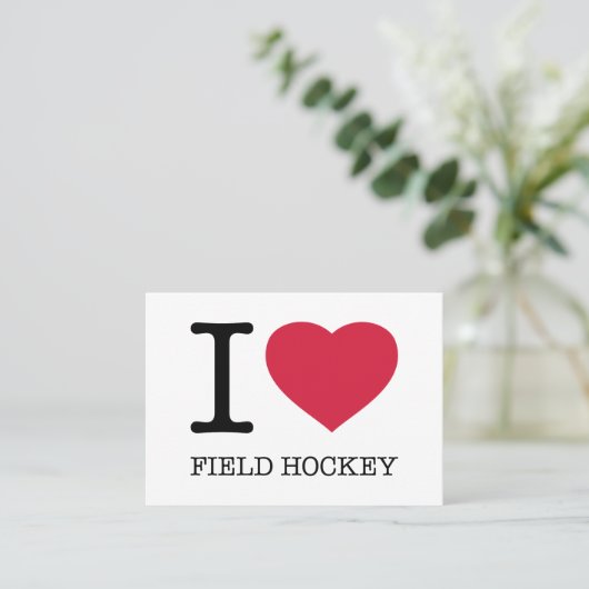 IK VELD HOCKEY VISITEKAARTJE (Staand voorkant)