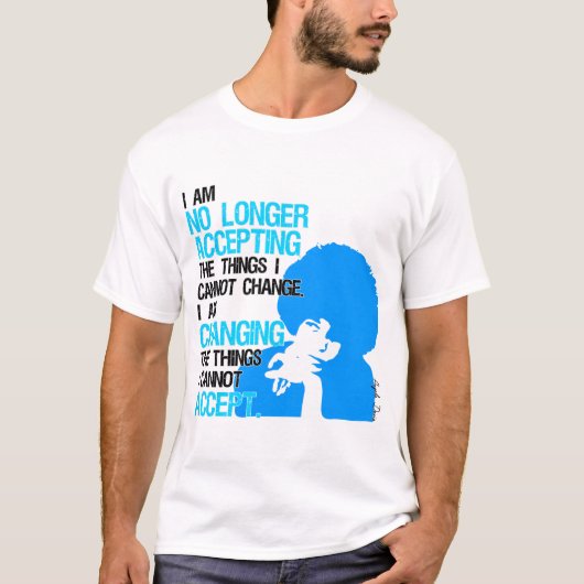 Ik verander dingen Mannen Basic T-Shirt (Voorkant)