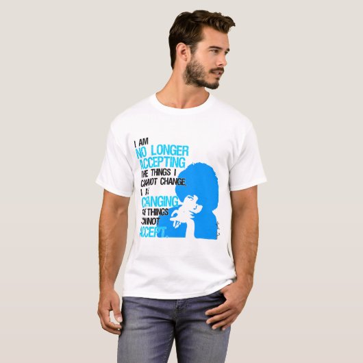 Ik verander dingen Mannen Basic T-Shirt (Voorkant volledig)