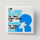 Ik verander Dingen Vierkante Button (Voorkant)