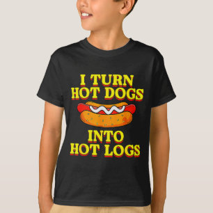 Ik verander Hotdogs in Hete Blokken WC-humor Grof T-shirt