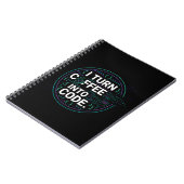 Ik verander koffie in code – Grappige programmeur Notitieboek (Linkerzijde)