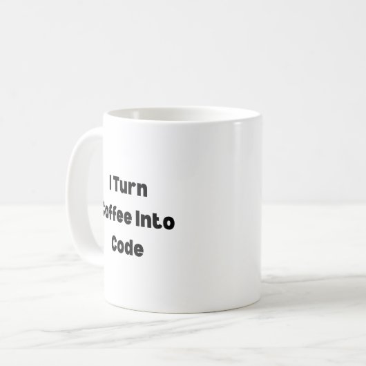 Ik verander koffie in code mok – Grappige programm (Voorkant links)