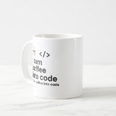 Ik verander koffie in code mok – Grappige programm (Voorkant links)