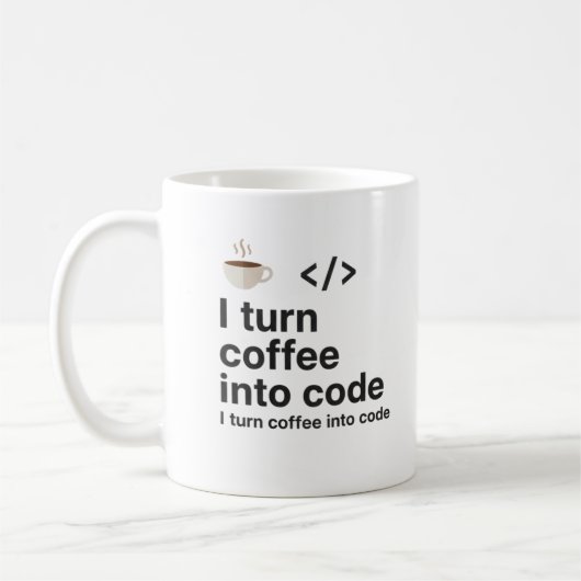 Ik verander koffie in code mok – Grappige programm (Links)