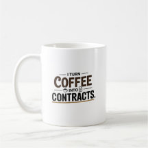Ik verander koffie in contracten voor makelaars