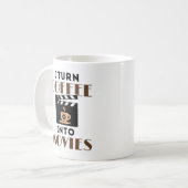 Ik verander koffie in films Screenwriter Producer Koffiemok (Voorkant links)