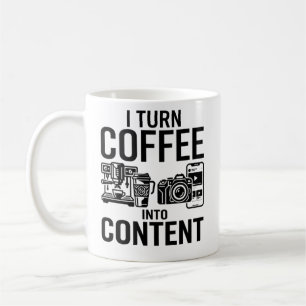 Ik verander koffie in inhoud - Creatieve maker cit Koffiemok