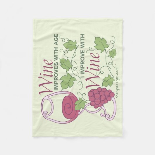 Ik verbeter het ontwerp van wijn fleece deken (Voorkant)