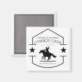 Ik verbleef bij Cowboy Casa Logo Magnet (Voorkant / Achterkant)