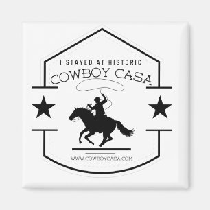 Ik verbleef bij Cowboy Casa Logo Magnet