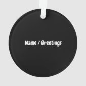 Ik verbrijzel harten Funny Monster Truck Valentijn Ornament (achterkant)