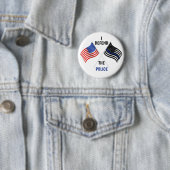 Ik verdedig de politie ronde button 5,7 cm (In situ)