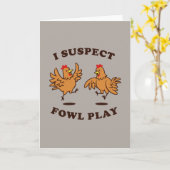 Ik verdenk het Spel van de Kip Kaart (Gele Bloem)