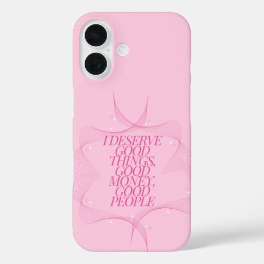 Ik verdien goede dingen citaat Case-Mate iPhone case (Achterkant)