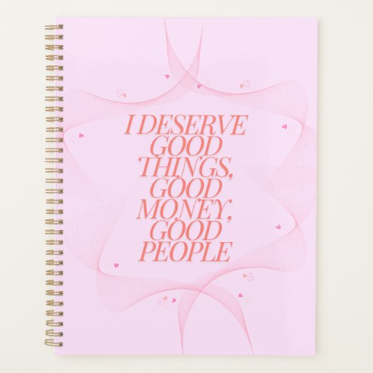 Ik verdien goede dingen Quote Planner (Voorkant)