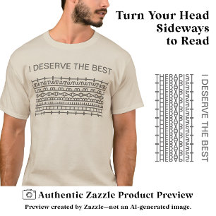 Ik Verdien het Beste Geheime Bericht, Naam, Grijs T-shirt