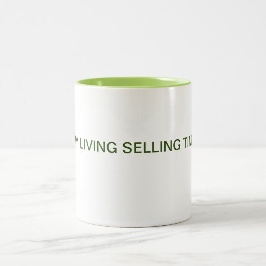 Ik verdien mijn levende verkooptijd door de koffie tweekleurige koffiemok (Center)