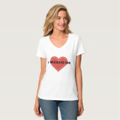 Ik verdraag je rode hart t-shirt (Voorkant volledig)