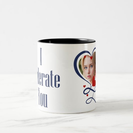 Ik verdraagzaam je tweekleurige koffiemok (Center)