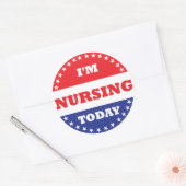Ik verdrink vandaag ronde sticker (Envelop)