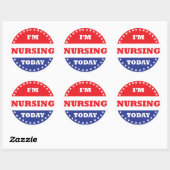 Ik verdrink vandaag ronde sticker (Vel)