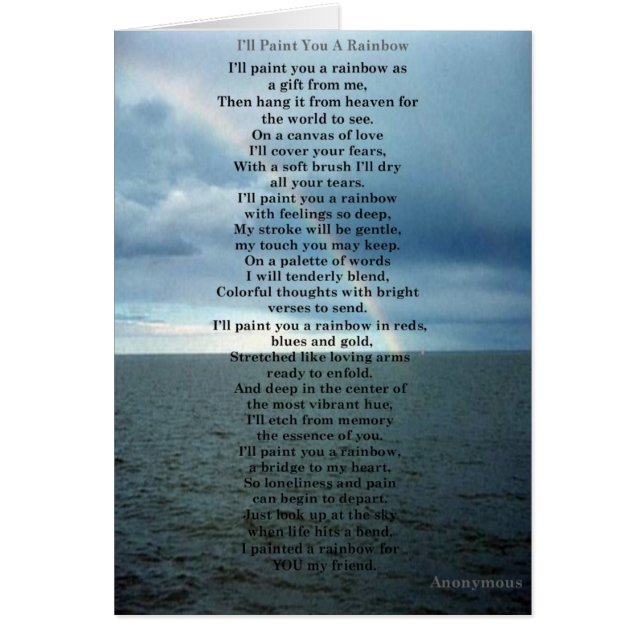 Ik verf je een regenboog (Voorkant)