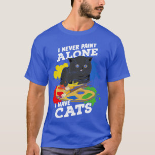 Ik verf nooit alleen maar katten t-shirt