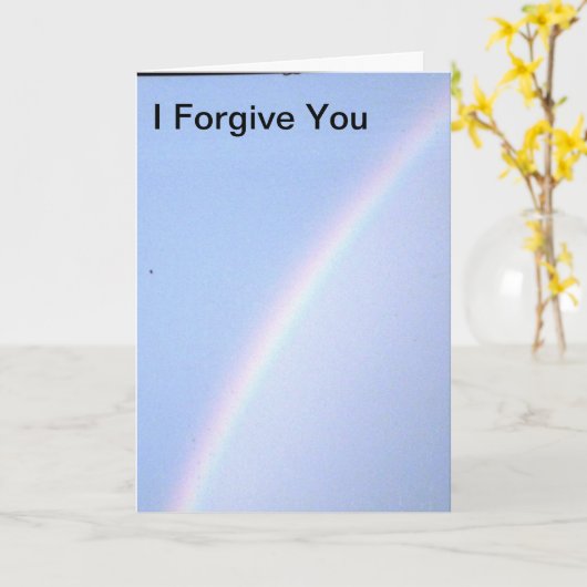 Ik vergeef je gedicht kaart (Gele Bloem)