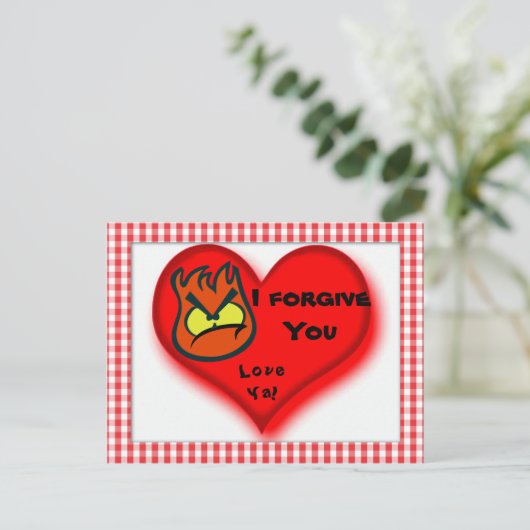 Ik vergeef je, hou van je!_ briefkaart (Staand voorkant)