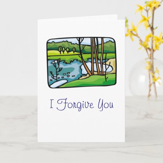 Ik vergeef u kaart (Gele Bloem)