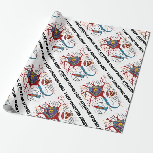 Ik vergeet m'n korte tijd niet. cadeaupapier (Uitgerold)