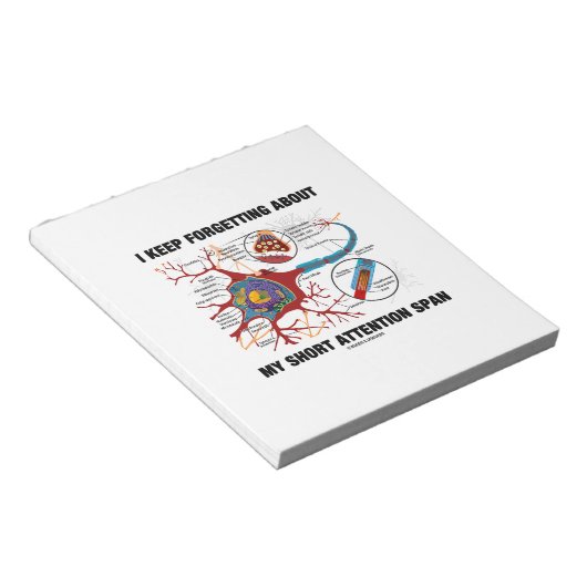 Ik vergeet m'n korte tijd niet. notitieblok (Schuin)