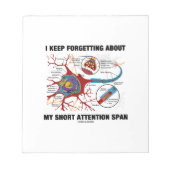 Ik vergeet m'n korte tijd niet. notitieblok (Voorkant)