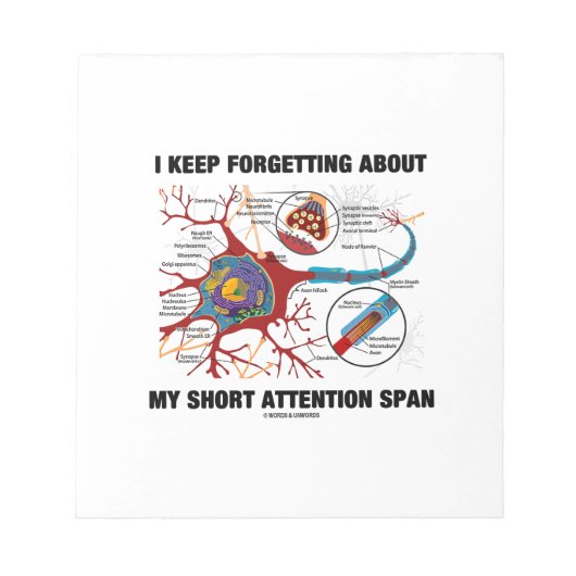 Ik vergeet m'n korte tijd niet. notitieblok (Voorkant)