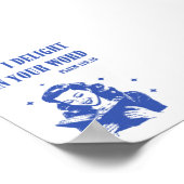 Ik verheug mij in Uw Woord (Psalm 119:16) Poster (Hoek)