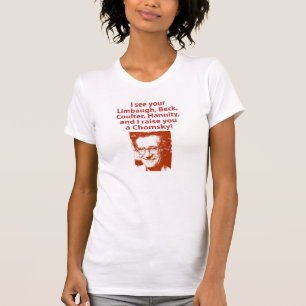 Ik verhoog je een Chomsky T-shirt
