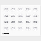 IK VERHOOG VIJF VREEMDEN. RONDE STICKER (Vel)
