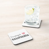 Ik verhuis naar Californië Drankjes Onderzetter (Rechterzijde)