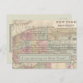 Ik verhuis naar New York - NYC Kaart (Voorkant / Achterkant)